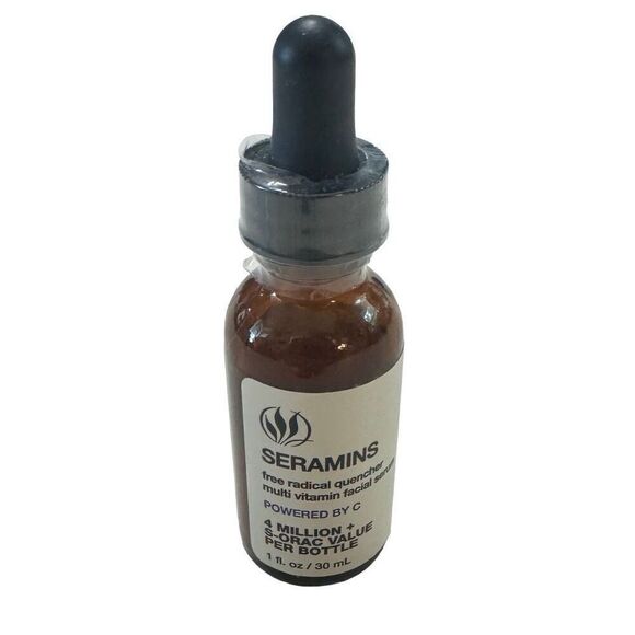 SERIOUS SKINCARE FACE SERUM 1oz SERAMINS POWERED BY C MULTI VITAMIN - BRAND NEW - Picture 1 of 5